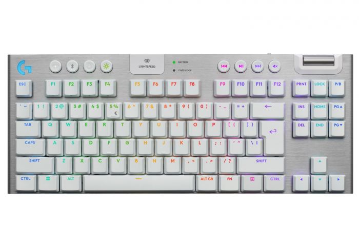 Клавiатура бездротова Logitech G915 X Lightspeed TKL Wireless Tactile White (920-012737)