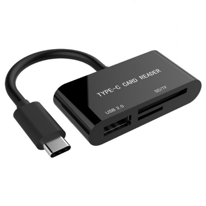 Картрідер Gembird UHB-CR3-02 USB Type-C Black