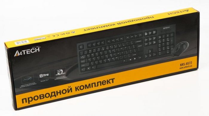 Комплект (клавіатура, миша) A4Tech KRS-8572 Black