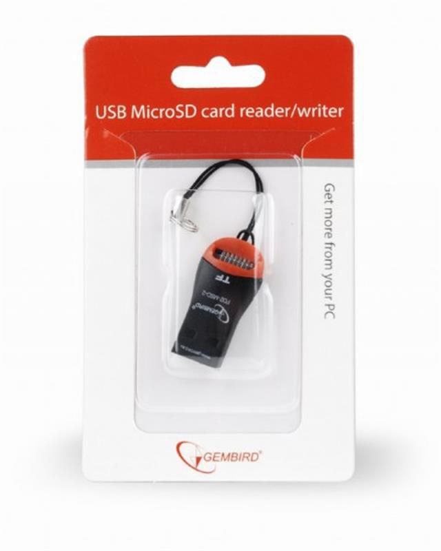 Кардрідер USB2.0 Gembird FD2-MSD-3 Black