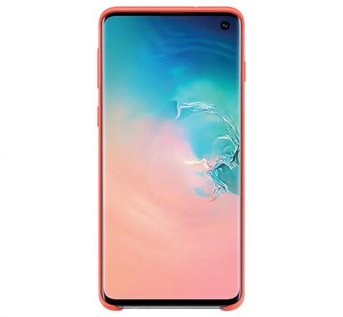 Чохол-накладка Samsung Silicone Cover для Samsung Galaxy S10 SM-G973 Berry Pink (EF-PG973THEGRU)