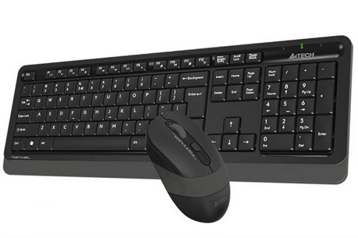 Комплект (клавіатура, миша) бездротовий A4Tech FG1010 Black/Grey USB