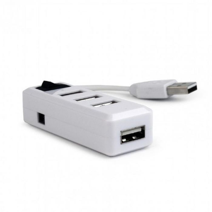 Концентратор USB2.0 Gembird UHB-U2P4-21 White 4хUSB2.0