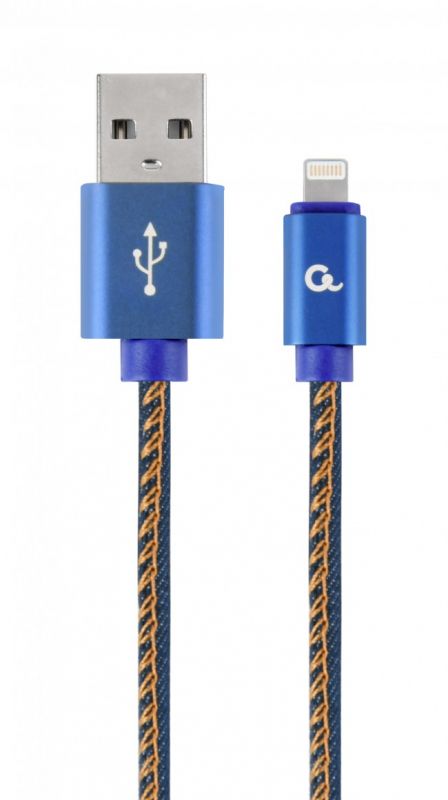 Кабель Cablexpert USB - Lightning (M/M), преміум, 2 м, синій (CC-USB2J-AMLM-2M-BL)