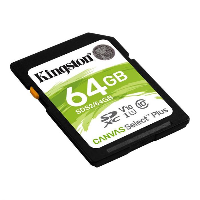 Карта пам`яті SDXC 64GB UHS-I Class 10 Kingston Canvas Select Plus R100MB/s (SDS2/64GB)