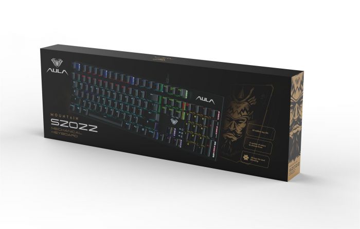 Клавіатура Aula Mechanical S2022 Blue Switch Black (6948391202235)