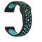 Ремінець BeCover Nike Style для Xiaomi Amazfit Bip/Bip Lite/Bip S Lite/GTR 42mm/GTS/TicWatch S2/TicWatch E Black-Blue (705701)