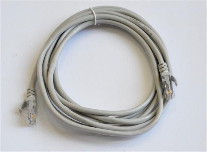 Патч-корд литий, UTP, RJ45, Cat.5e, 3m, сірий