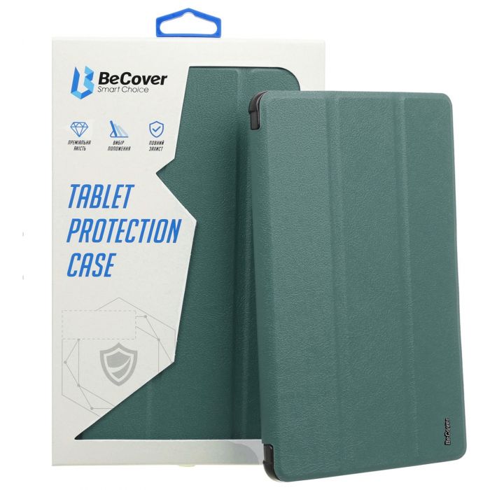 Чохол-книжка BeCover Soft Edge з кріпленням Apple Pencil для Apple iPad Air (4/5) 2020/2022 10.9" Dark Green (711120)