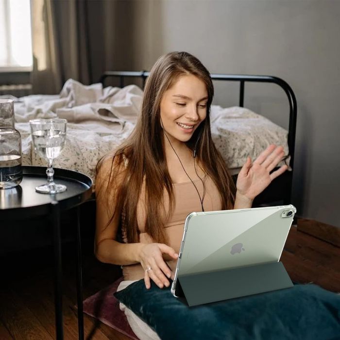 Чохол-книжка BeCover Soft Edge з кріпленням Apple Pencil для Apple iPad Air (4/5) 2020/2022 10.9" Dark Green (711120)