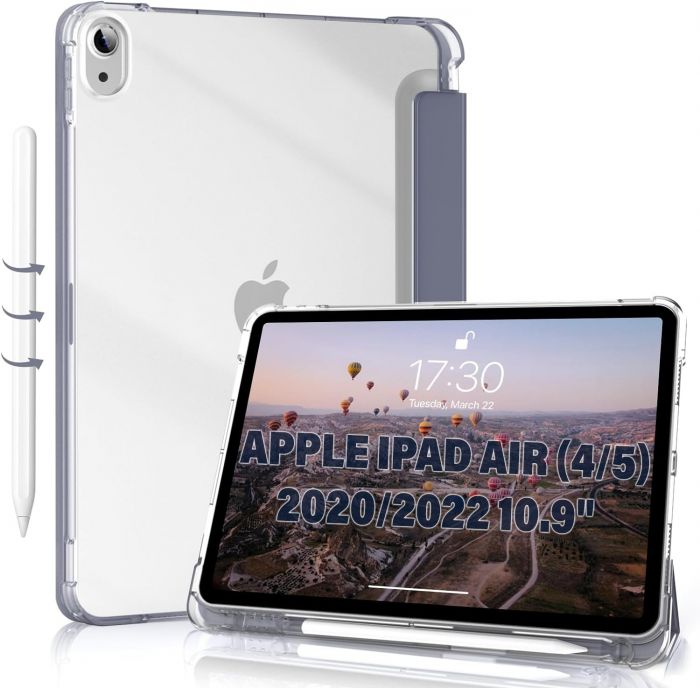 Чохол-книжка BeCover Soft Edge з кріпленням Apple Pencil для Apple iPad Air (4/5) 2020/2022 10.9" Purple (711124)