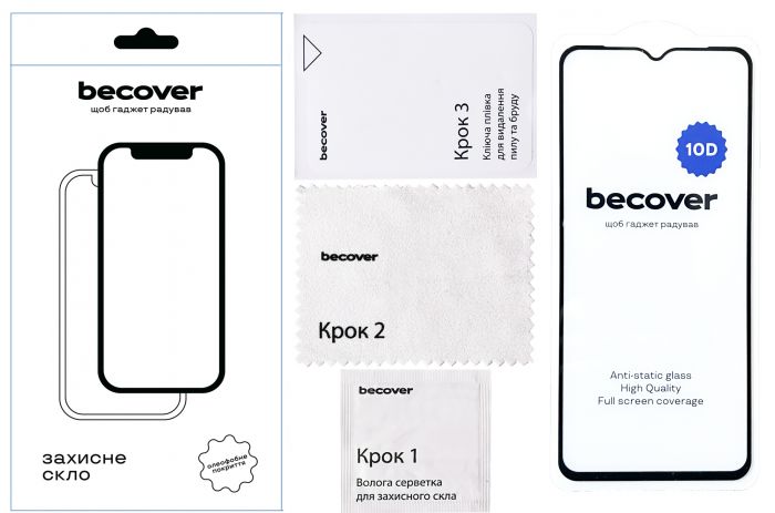 Захисне скло BeCover для Honor X6a 10D Black (711333)
