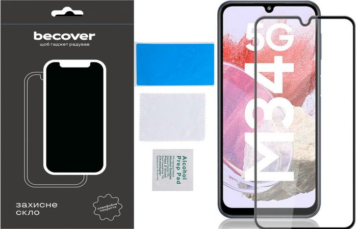 Захисне скло BeCover для Samsung Galaxy M34 5G SM-M346 Black (711445)