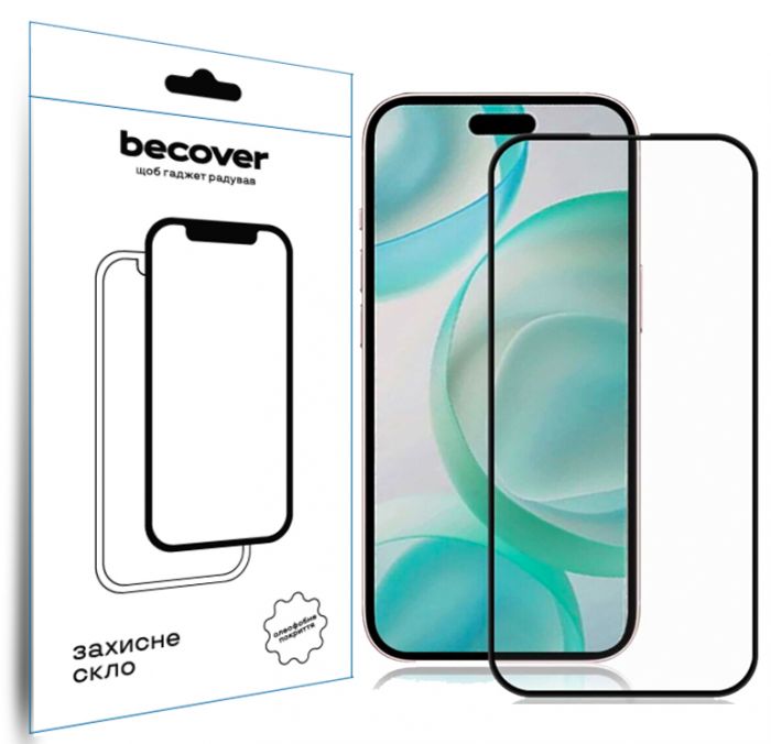 Захисне скло BeCover для Apple iPhone 16 Pro Black (712124)