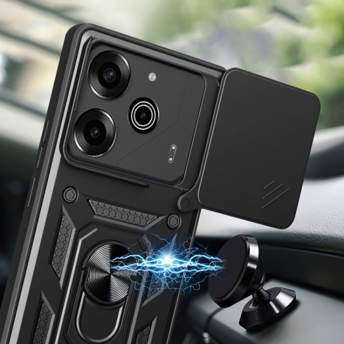 Чохол-накладка BeCover Military для Tecno POVA 6 (LI7) Black (712167)