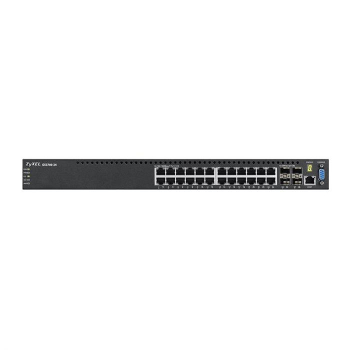 Комутатор ZYXEL GS3700-24 (GS3700-24-ZZ0101F) (24xGE, 4xSFP, L3 Lite)