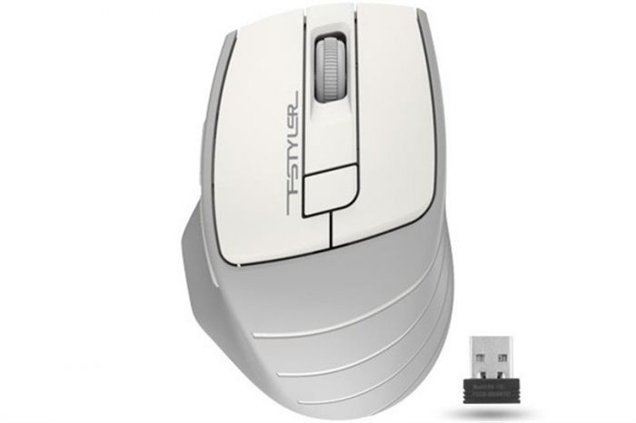 Мишка бездротова A4Tech FG30 Grey/White USB