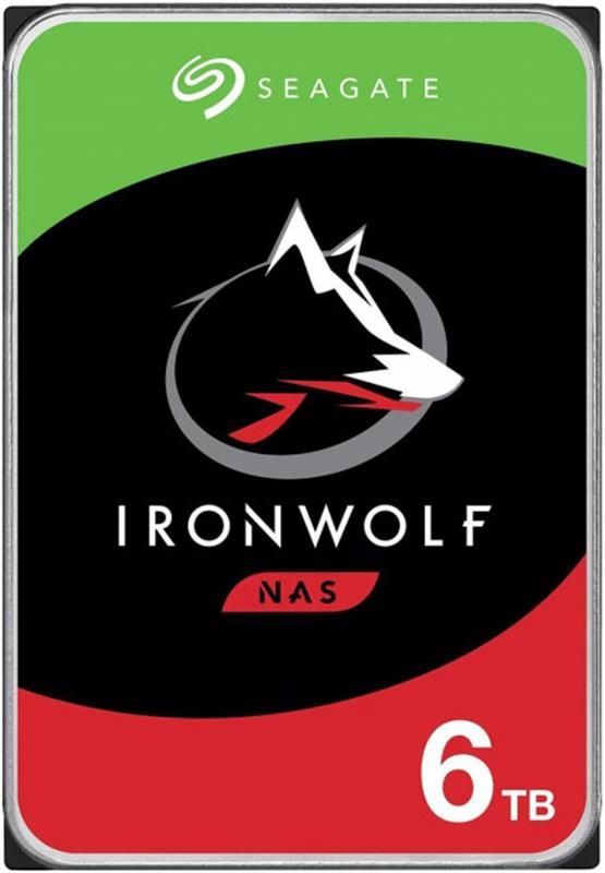 Накопичувач HDD SATA 6.0TB Seagate IronWolf NAS 5400rpm 256MB (ST6000VN001)