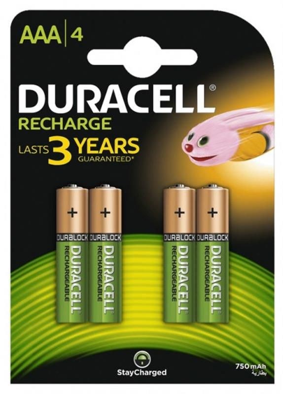 Акумулятор Duracell Recharge DC2400 Ni-MH AAA/HR03 750 mAh BL 4шт