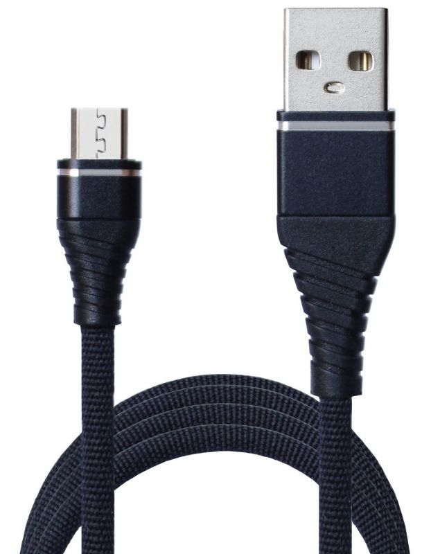 Кабель Grand-X USB - micro USB (M/M), Cu, 2.1 A, 1.2 м, Black (NM012BK)