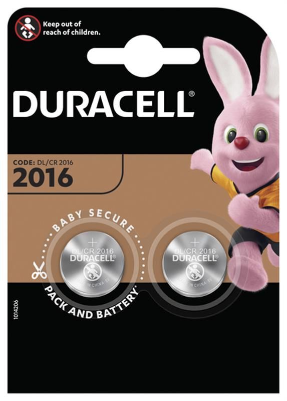 Батарейка Duracell DL2016 DSN BL 2шт