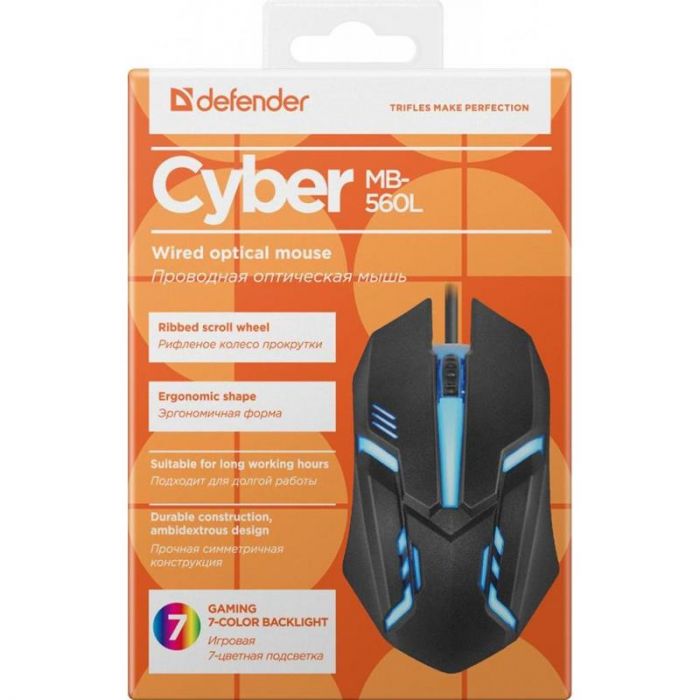 Миша Defender Cyber MB-560L Black (52560)
