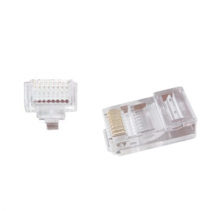 Конектор RJ 45 Cablexpert (LC-PTU-01/100) з наскрізними отворами (100 шт/уп)