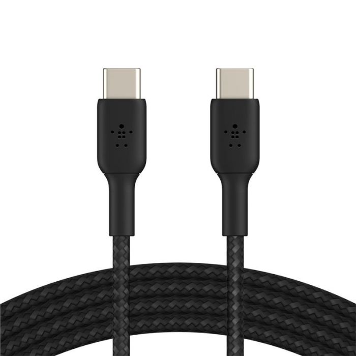 Кабель Belkin Braided USB Type-C-USB Type-C, 1м Black (CAB004BT1MBK)