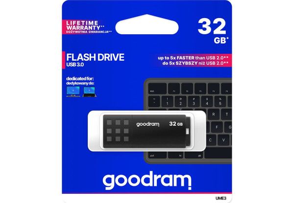 Флеш-накопичувач USB3.0 32GB GOODRAM UME3 Black (UME3-0320K0R11)