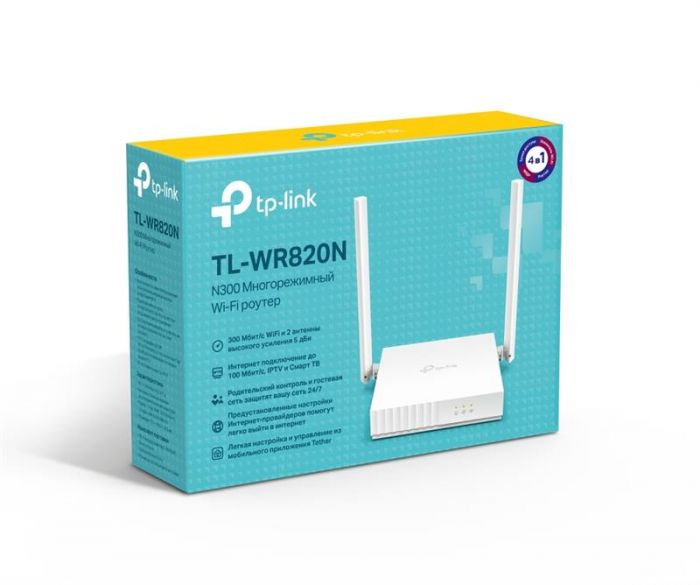 Бездротовий маршрутизатор TP-Link TL-WR820N V2