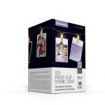 Світлодіодна гірлянда ColorWay (CW-LCP-20L30BU) 20LED, 3м, з прищіпками для фото, USB