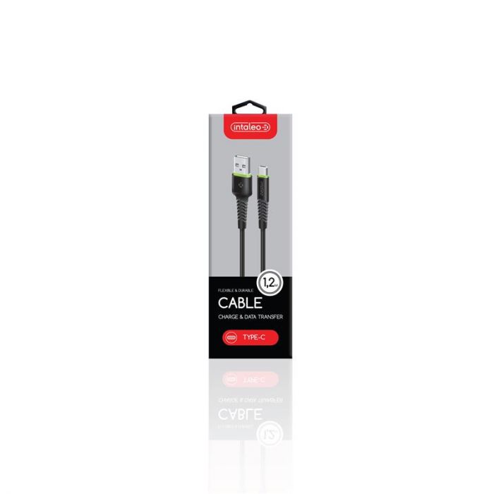 Кабель Intaleo CBFLEXT1 USB - USB Type-C (M/M), 1.2 м, Black (1283126487484)