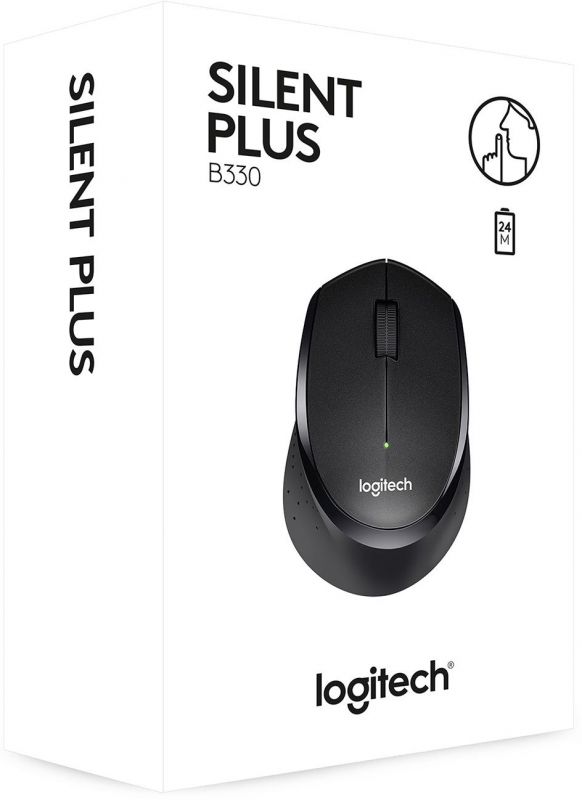 Миша бездротова Logitech B330 Silent Plus Black (910-004913)