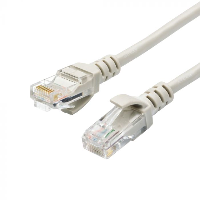 Патч-корд литий, UTP, RJ45, Cat.5e, 7.5m, сірий