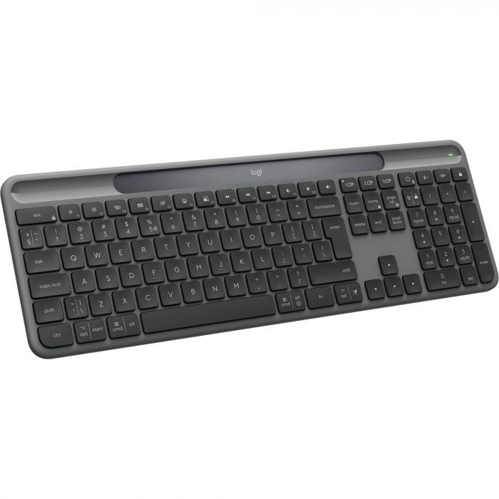 Клавiатура бездротова Logitech Slim Solar+ for Business Graphite (920-013779)