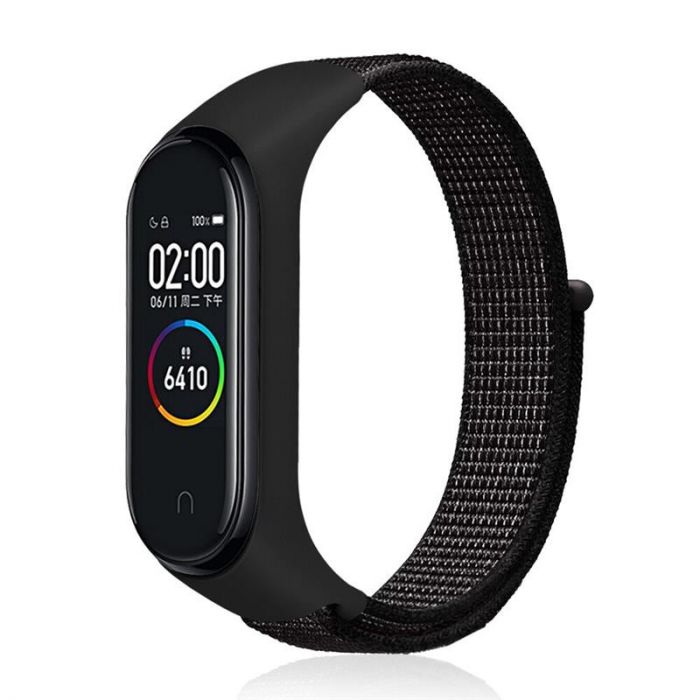 Ремінець BeCover Nylon Style для Xiaomi Mi Smart Band 5/Mi Smart Band 6 Black (705415)