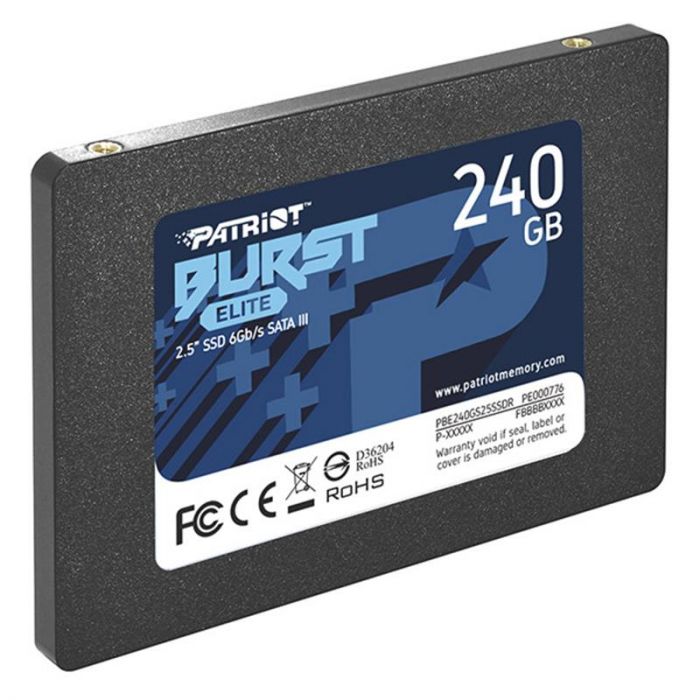 Накопичувач SSD  240GB Patriot Burst Elite 2.5" SATAIII TLC (PBE240GS25SSDR)