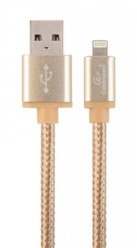 Кабель Cablexpert USB - Lightning (M/M), 1.8 м, золотистий (CCB-mUSB2B-AMLM-6-G)