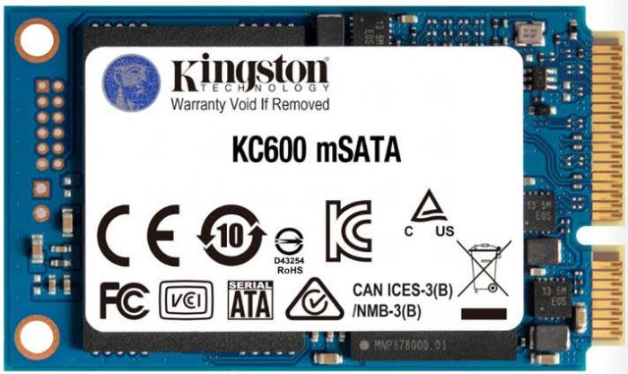 Накопичувач SSD  1ТB Kingston KC600 mSATA SATAIII 3D TLC (SKC600MS/1024G)