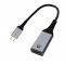 Перехідник Cablexpert USB Type-C - HDMI (M/F), 0.15 м, чорний/сріблястий (A-CM-HDMIF8K)