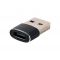 Адаптер Cablexpert USB Type-C - USB (F/M), Black (A-USB2-AMCF-02)