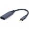 Адаптер Cablexpert DisplayPort - USB Type-C (F/M), 0.15 м, Black (A-USB3C-DPF-01)
