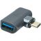 Адаптер PowerPlant USB Type-C - USB (M/F) Black (CA914319)