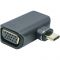 Адаптер PowerPlant USB Type-C - VGA (M/F) Black (CA914289)