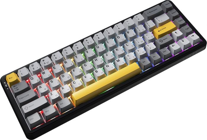 Клавіатура Ajazz AK680 MAX Magnetic Switch RGB USB Black (AK680-M-BGY-AW)