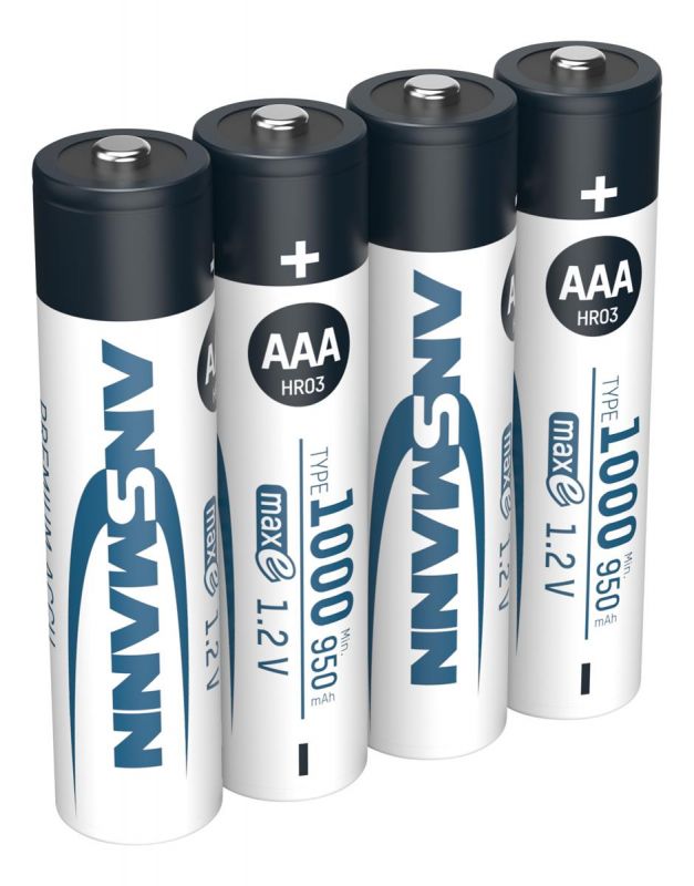 Акумулятори Ansmann AAA/HR03 NI-MH 1000 mAh BL 4 шт