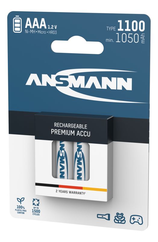 Акумулятори Ansmann AAA/HR03 NI-MH 1100 mAh BL 4 шт