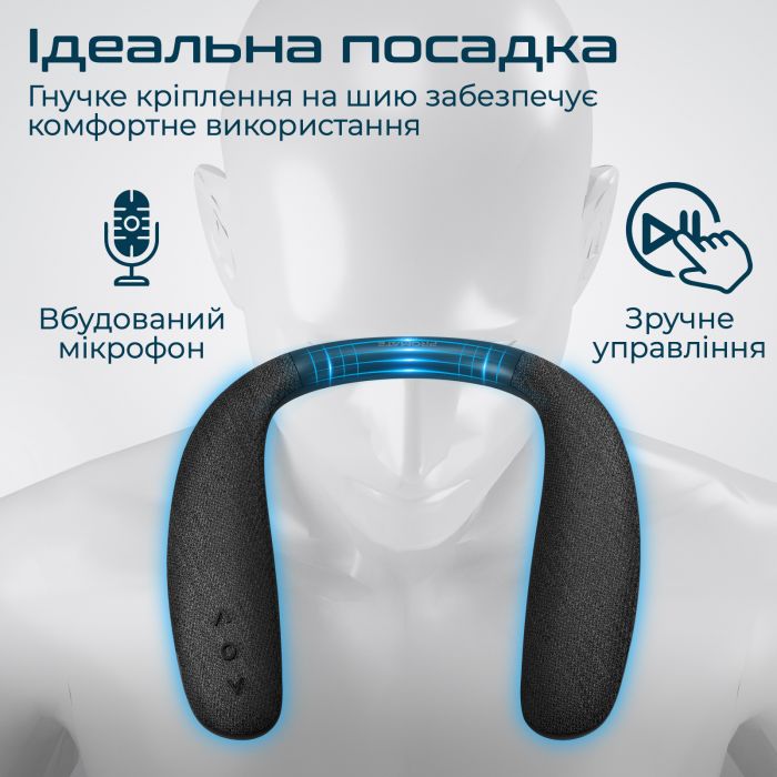 Акустична система Promate Hook 6W Black (hook.black)