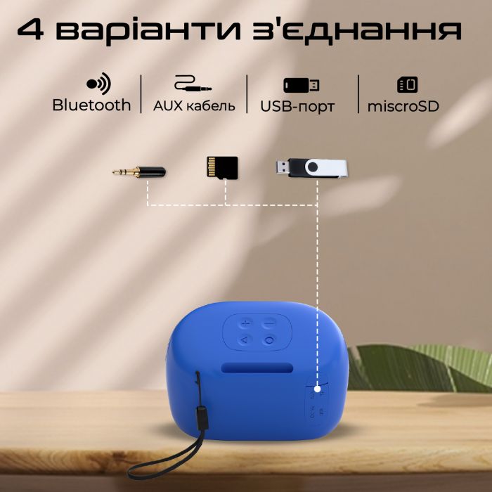 Акустична система Promate Mood 5W Blue (mood.blue)