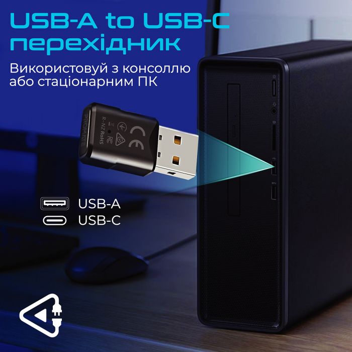 Bluetooth-адаптер аудіо Promate BlueLink Bluetooth 5.0 Black (bluelink.black)